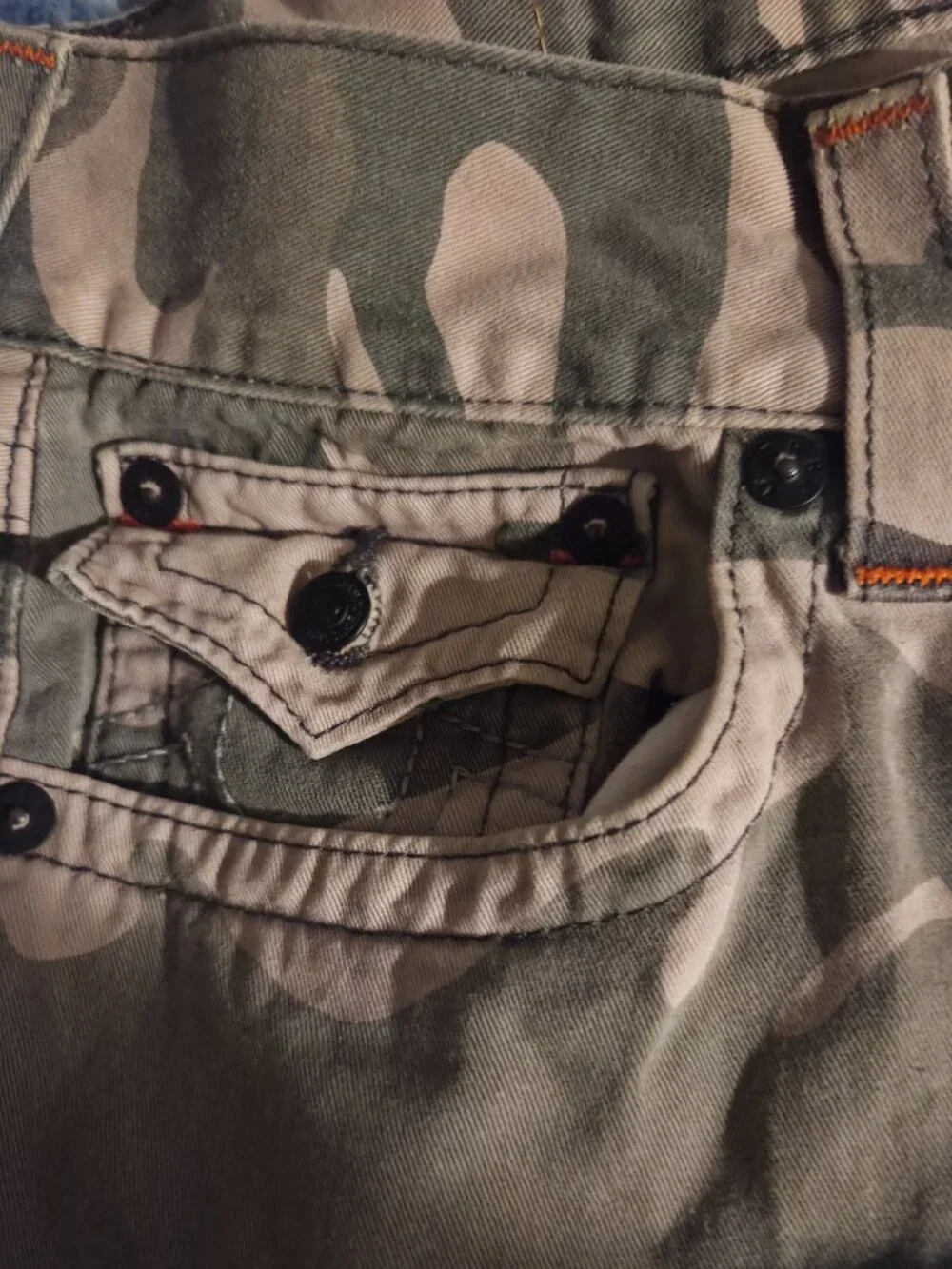 Mens true religion jeans camo size 32